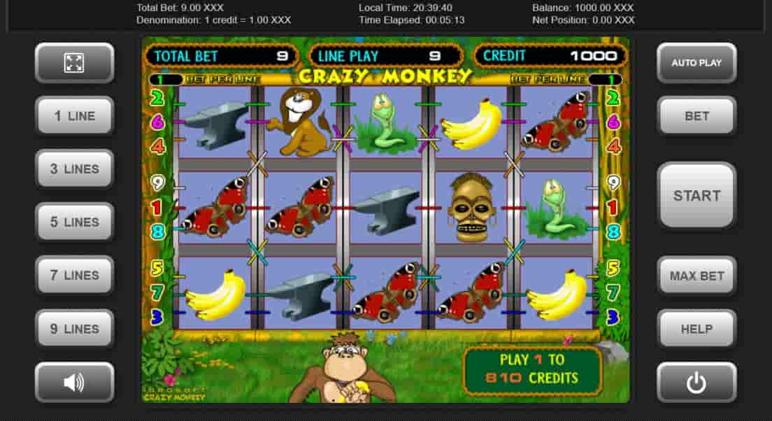 ігровий автомат Crazy Monkey